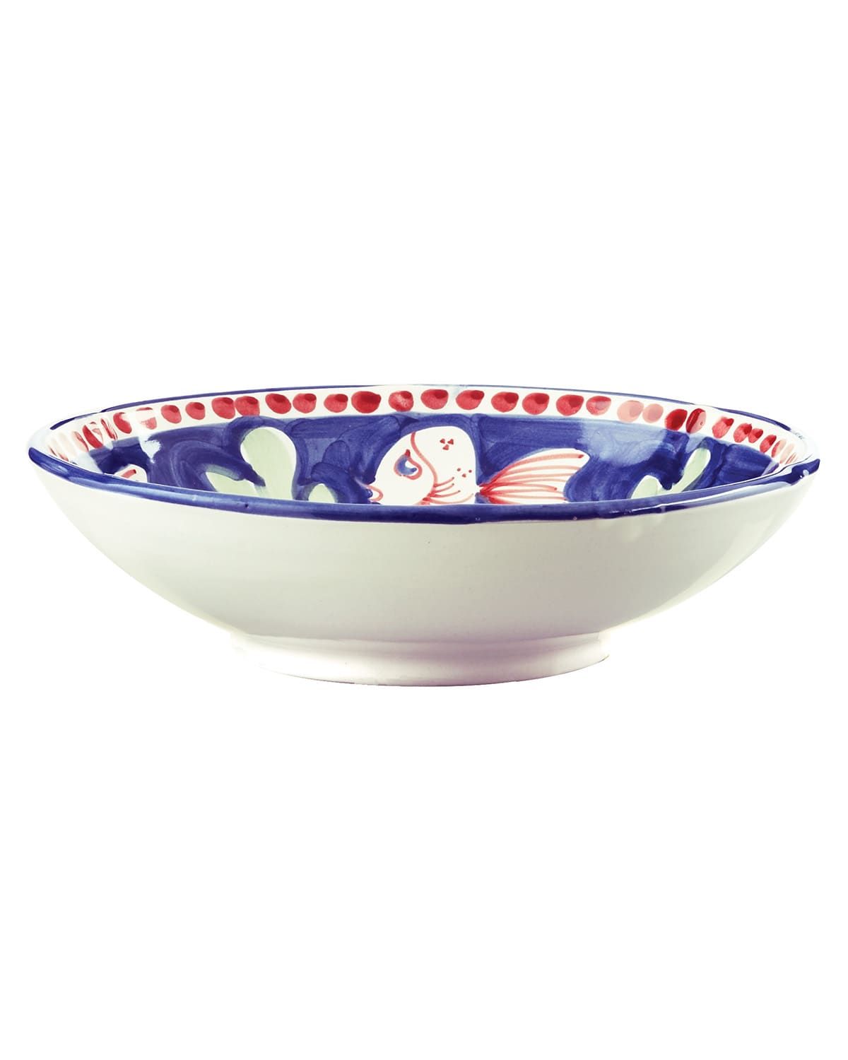 Shop Vietri Pesce Coupe Pasta Bowl In Handpainted