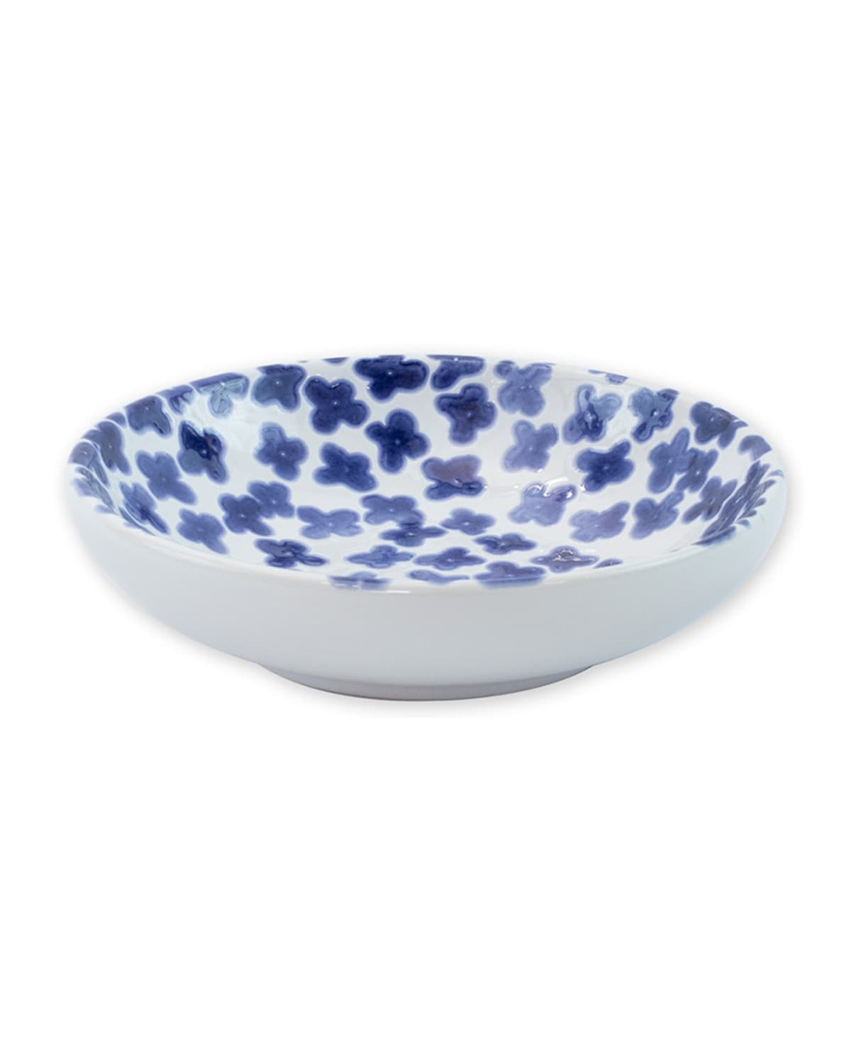 Shop Vietri Santorini Flower Condiment Bowl In Blue/white