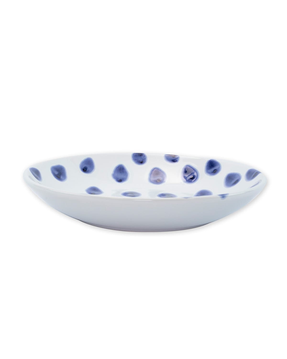 Shop Vietri Santorini Dot Pasta Bowl In Blue/white
