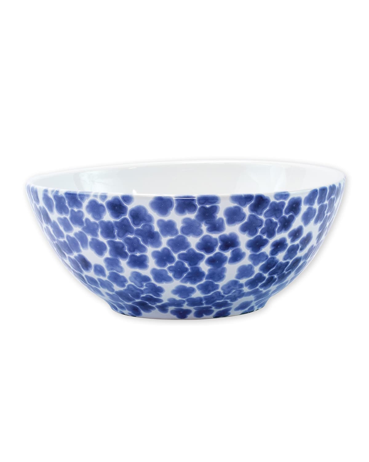Vietri Viva Santorini Small Flower Serving Bowl In Blue/white