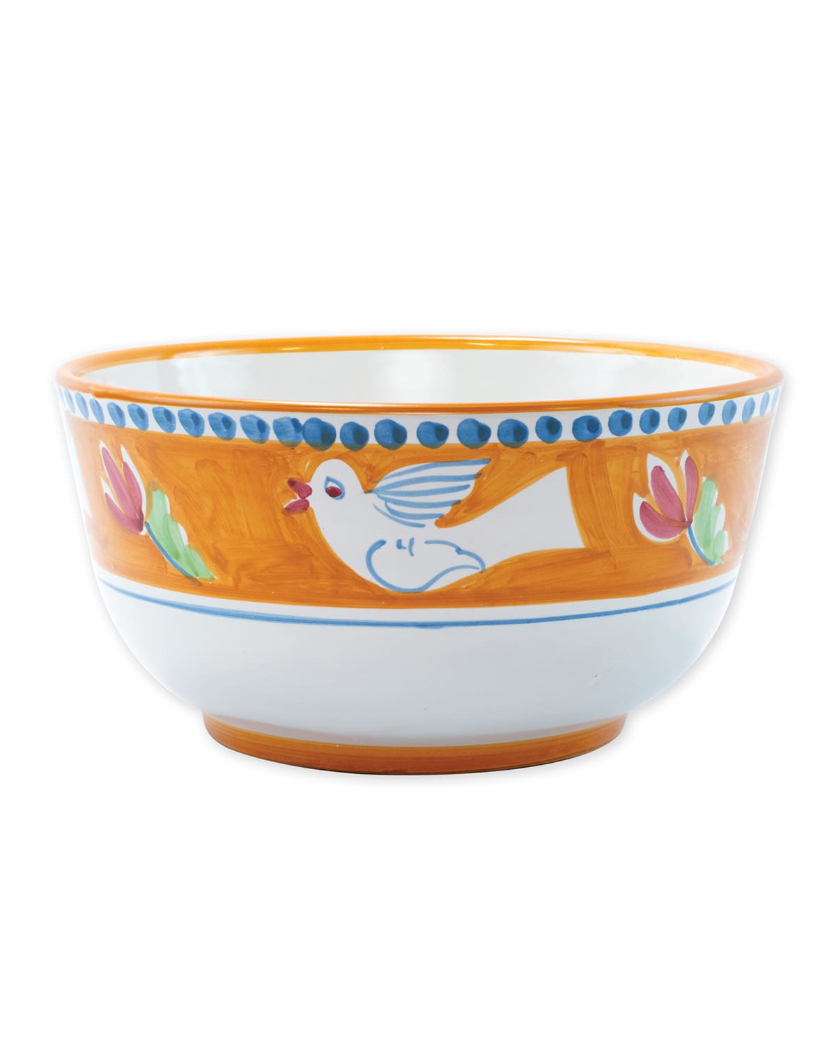 Shop Vietri Uccello Deep Serving Bowl In Handpainted