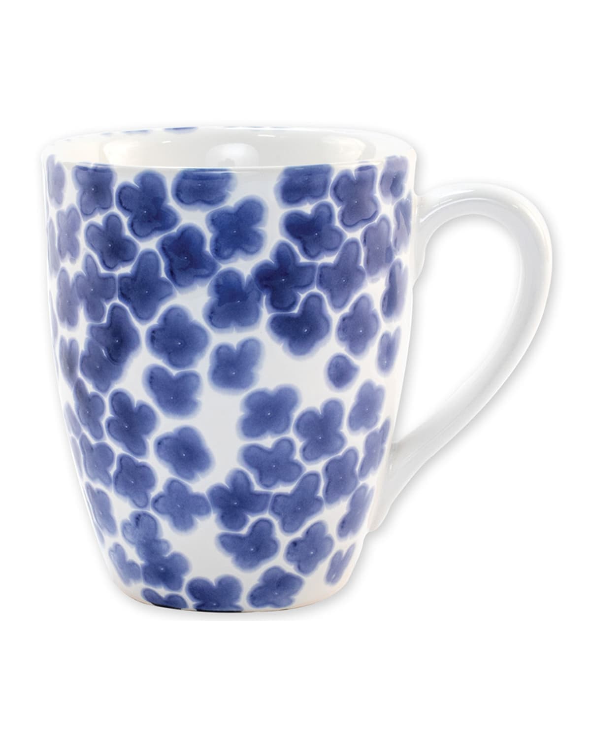 Shop Vietri Santorini Flower Mug In Blue/white