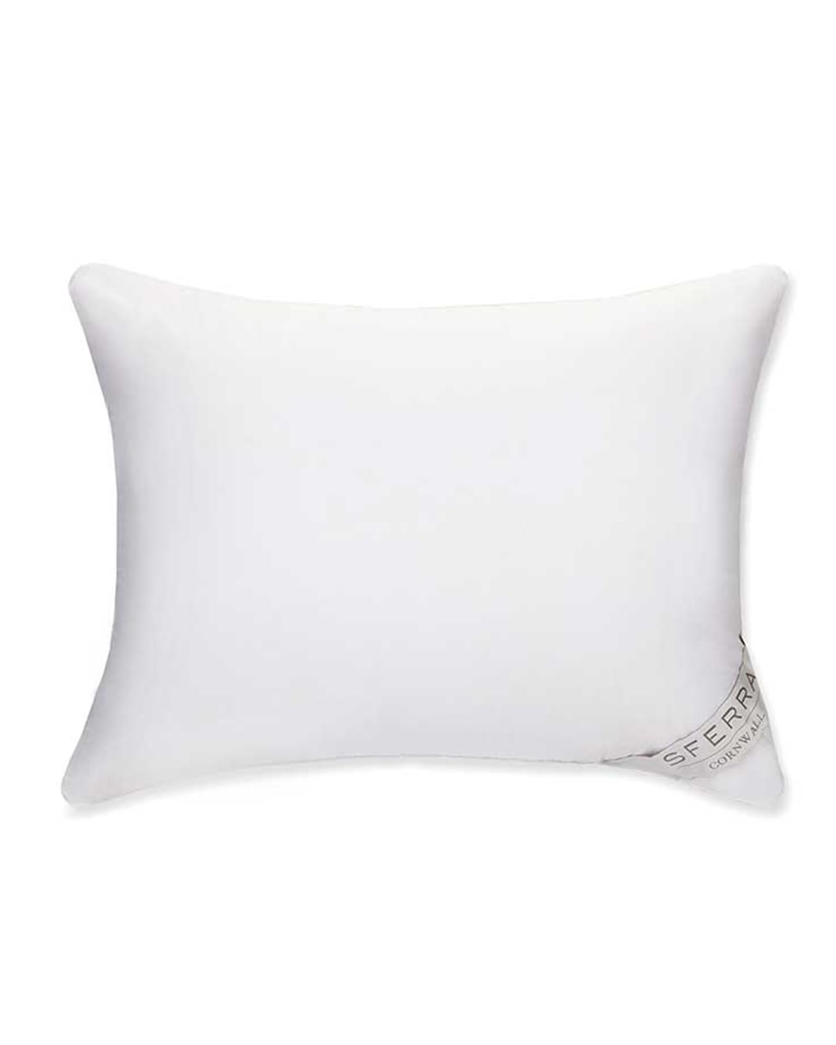 Sferra Cornwall Firm Down Pillow, Queen In White
