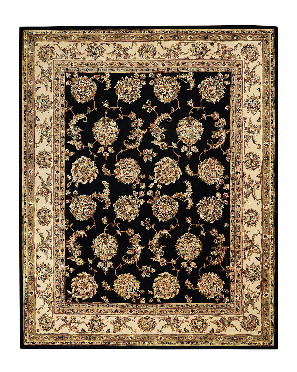 Nourcouture Brie Hand Tufted Rug, 5' X 8' In Black