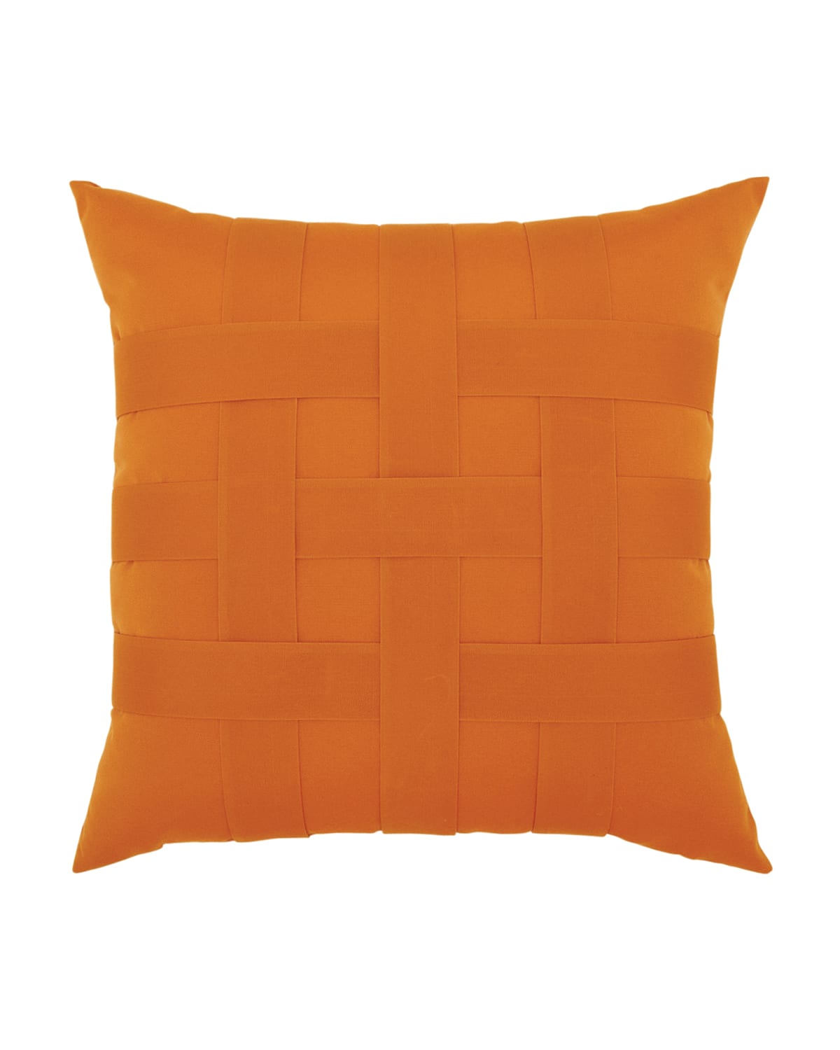 Shop Elaine Smith Basketweave Sunbrella Pillow, Orange In Tuscan
