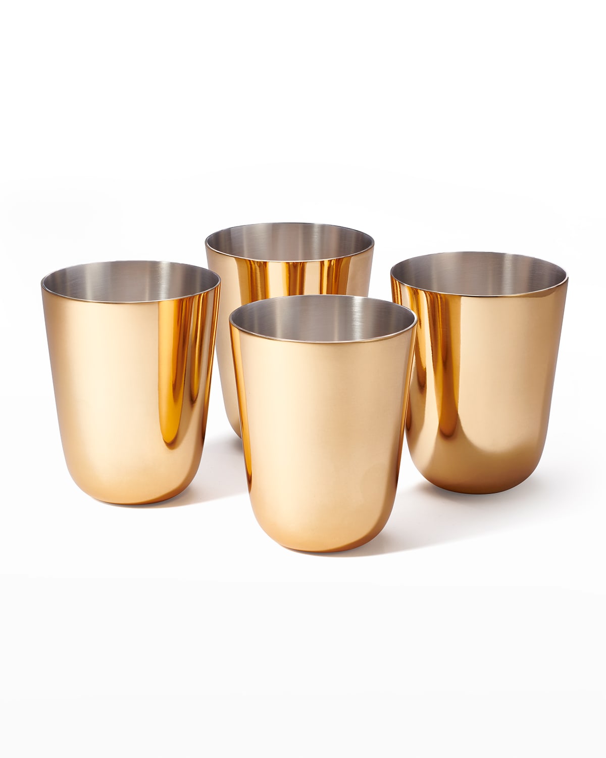 Shop Aerin Fausto Julep Cups, Set Of 4 In Gold