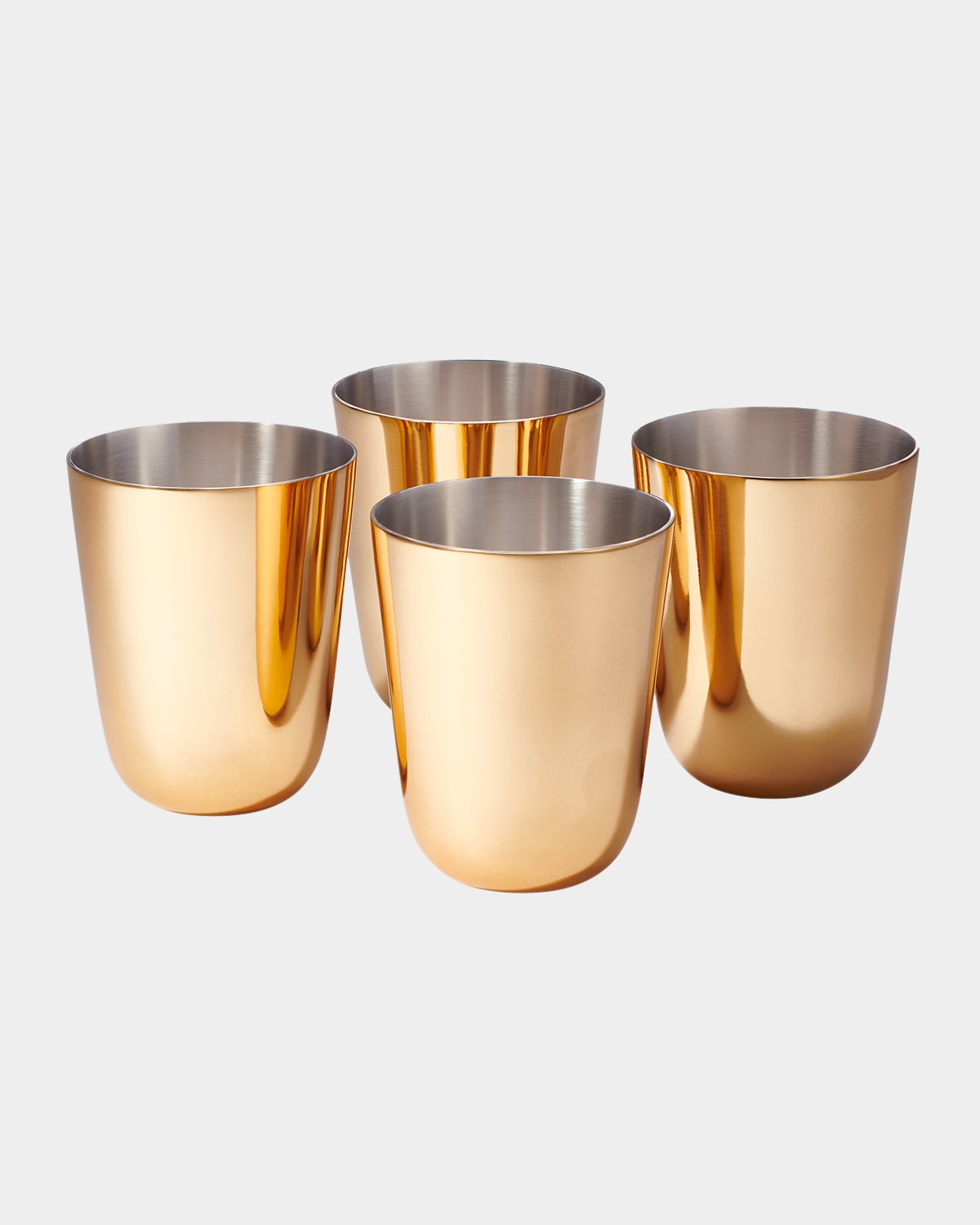 Shop Aerin Fausto Julep Cups, Set Of 4 In Gold