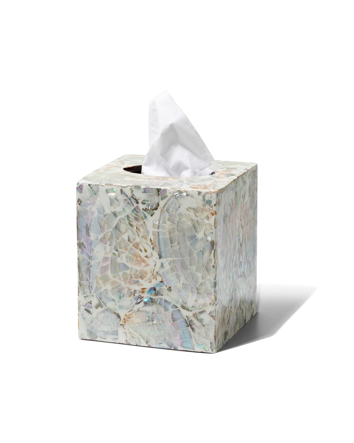 Ladorada Mother-of-pearl Tissue Box Cover In Mother Of Pearl