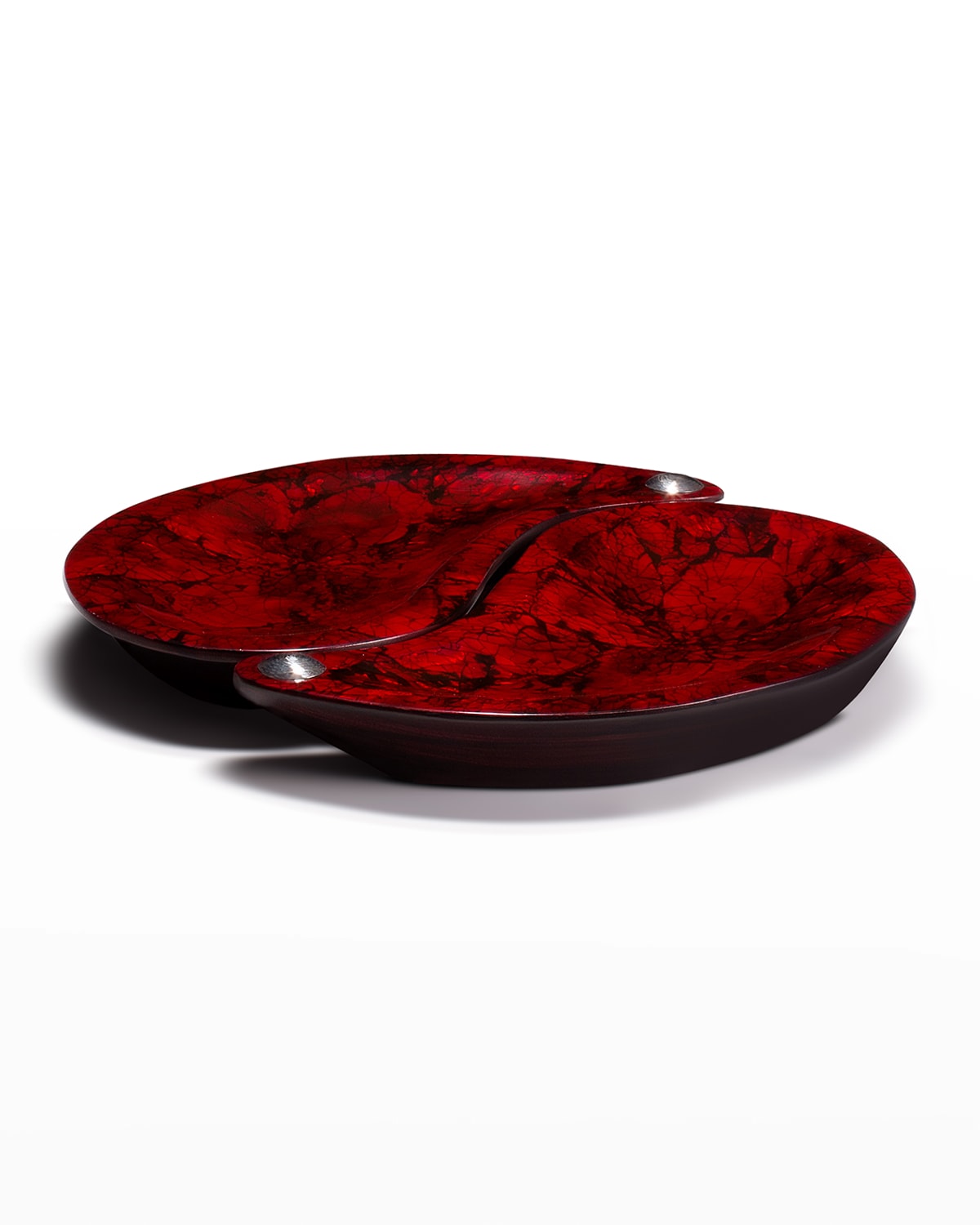 Shop Ladorada Yin-yang Platter Set, Red