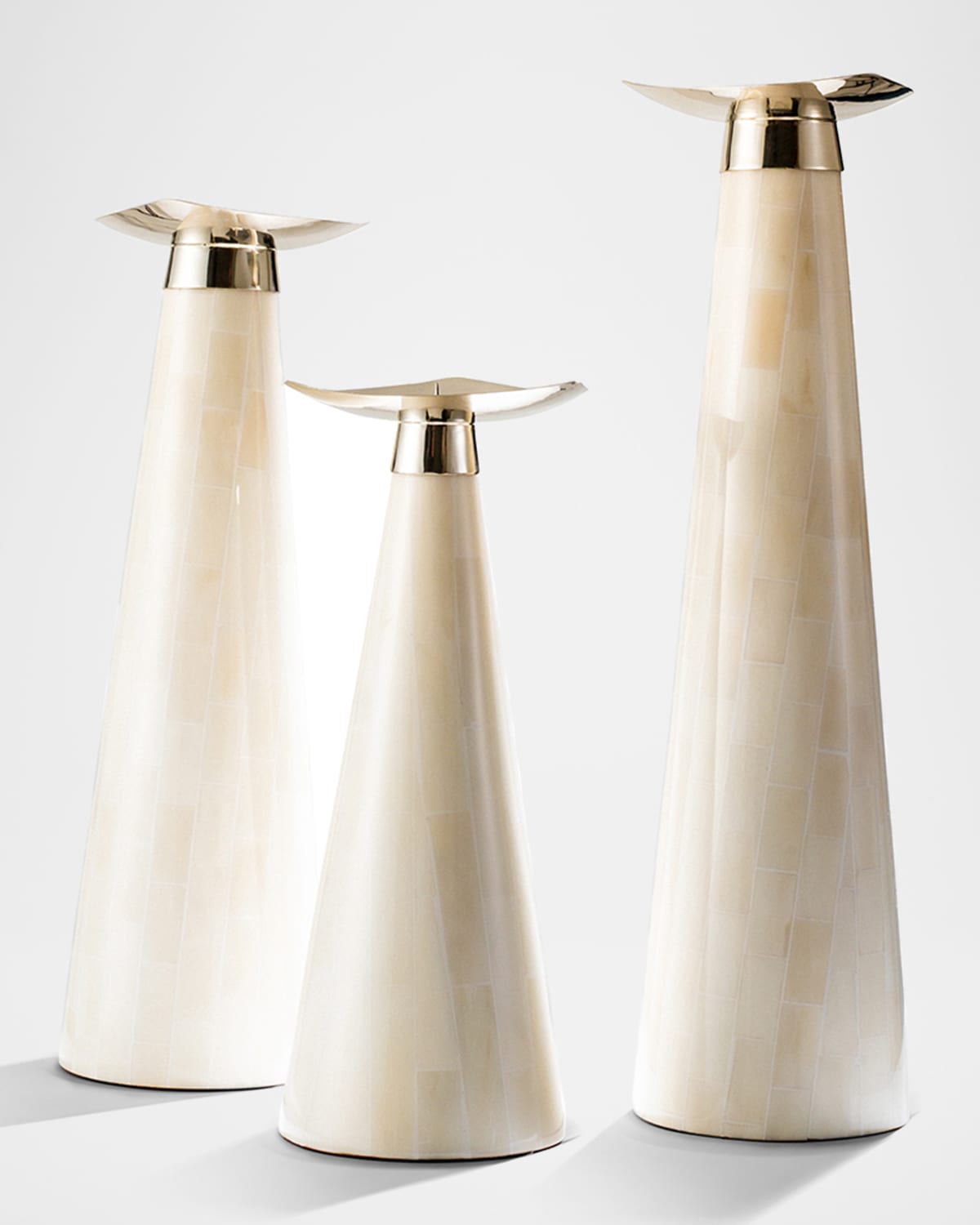 Shop Ladorada Bone Candlestick Holder Trio Set
