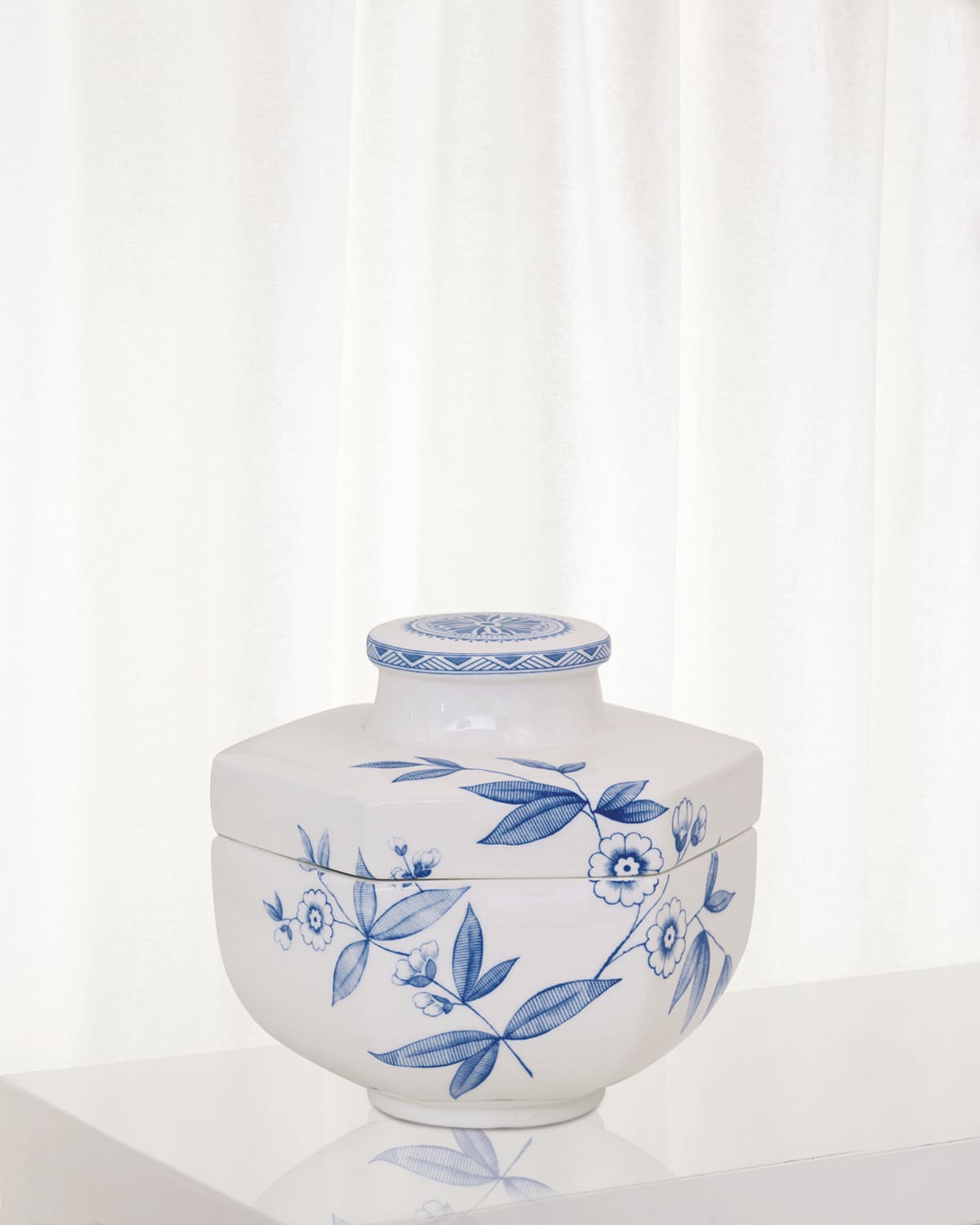Port 68 Temba Box, Blue In Brown/white