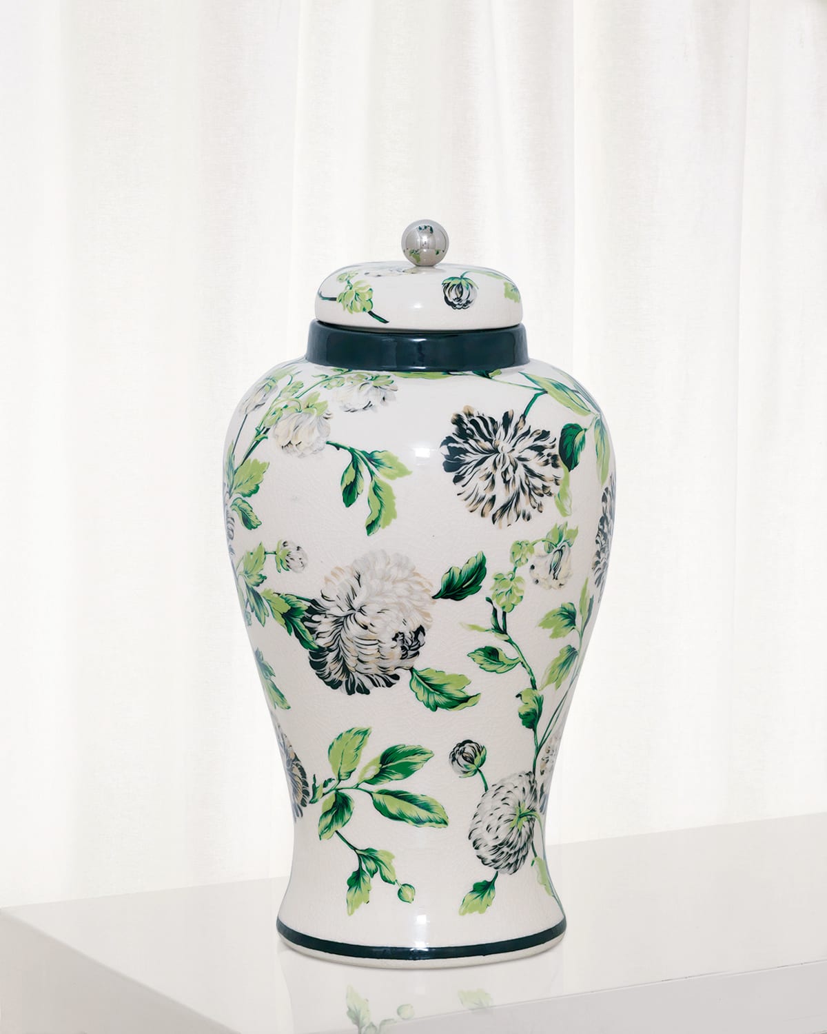 Shop Port 68 Williamsburg For  Charlotte Jar, Green In White/green/black