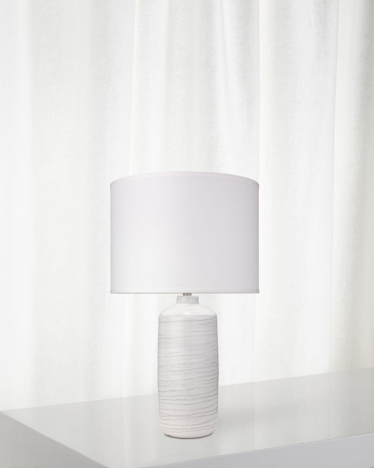 Shop Jamie Young Trace Table Lamp In White