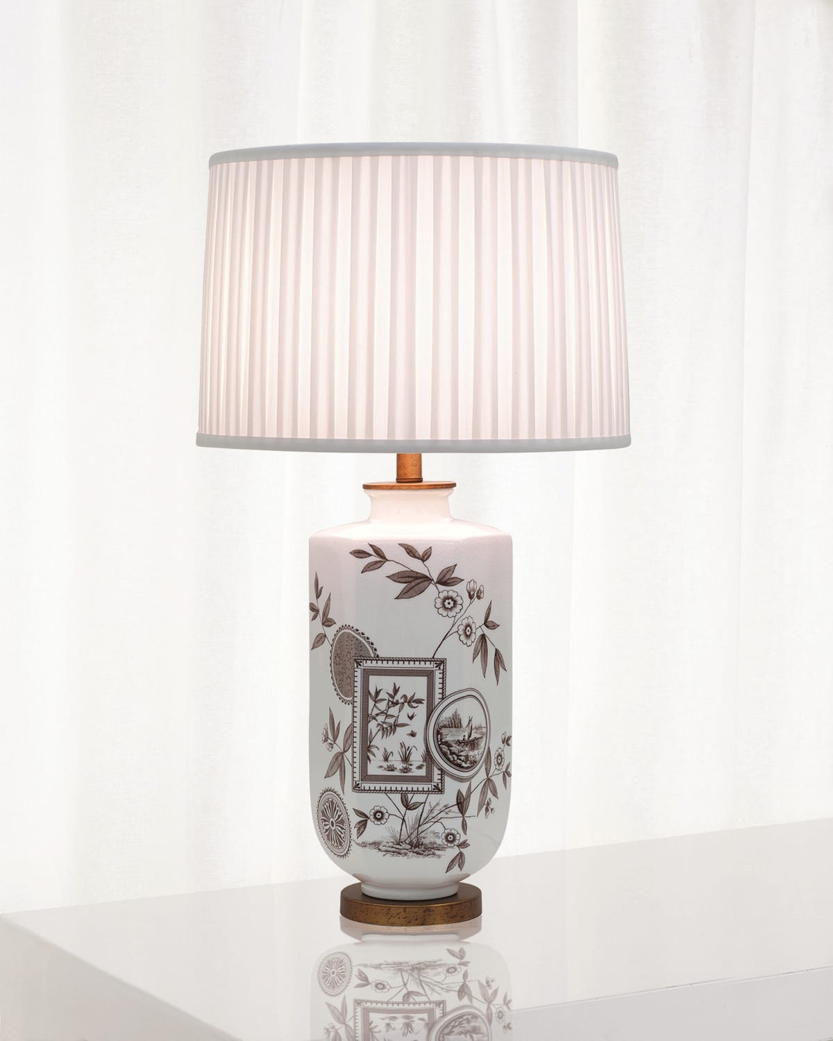 Shop Port 68 Temba Table Lamp In Brown/white