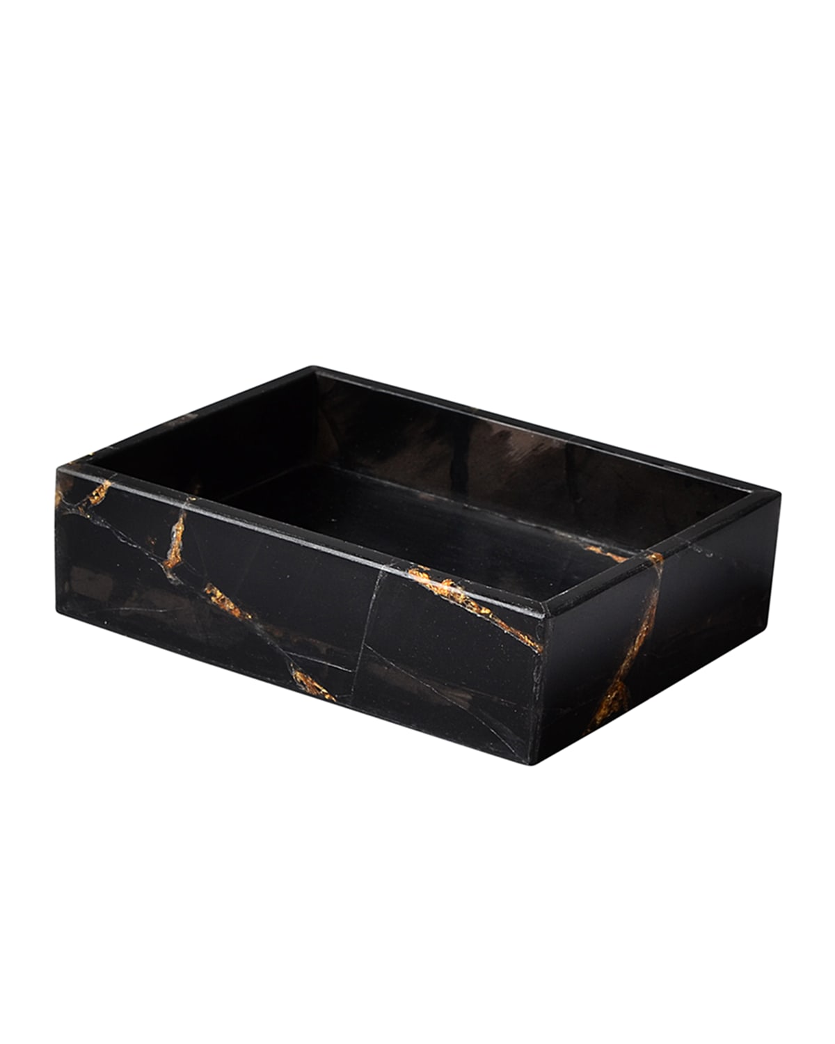 Mike & Ally Taj Soap Dish In Black/gold