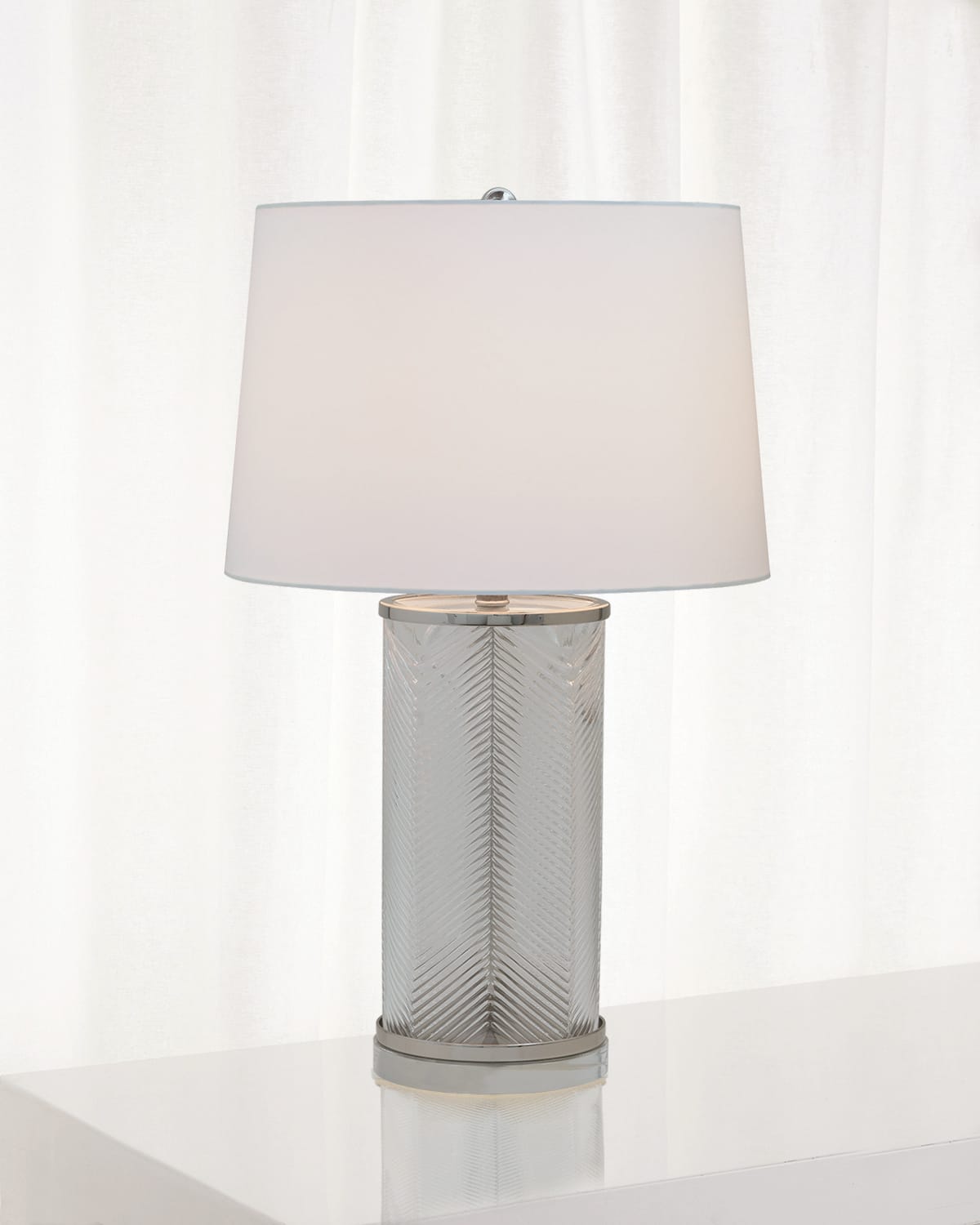 Port 68 Westwood Lamp In Nickel/white