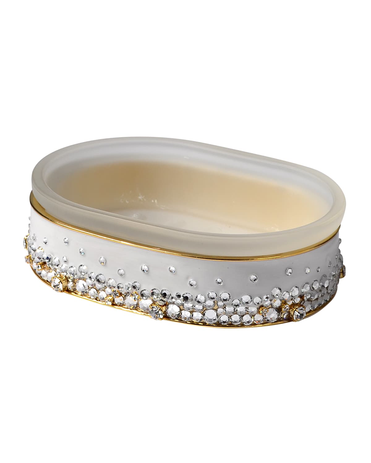 Shop Mike & Ally Duchess Soap Dish In White Pattern