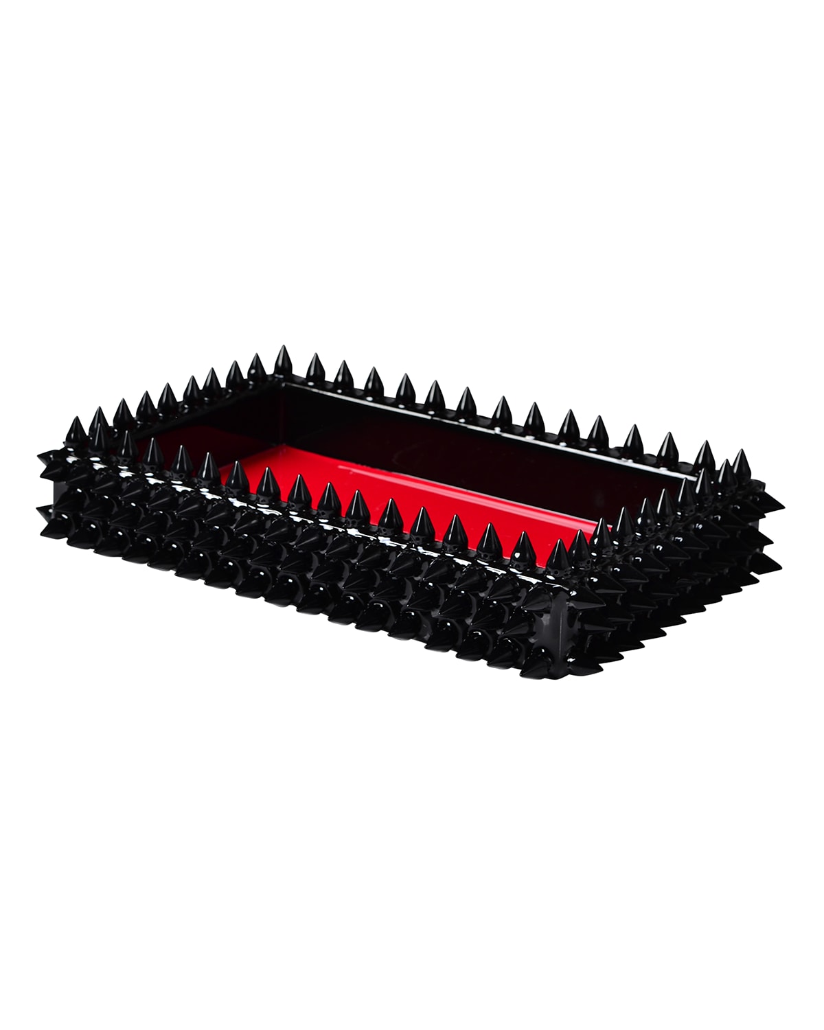 Mike & Ally Quill Small Tray Guest Towel Holder In Black/red