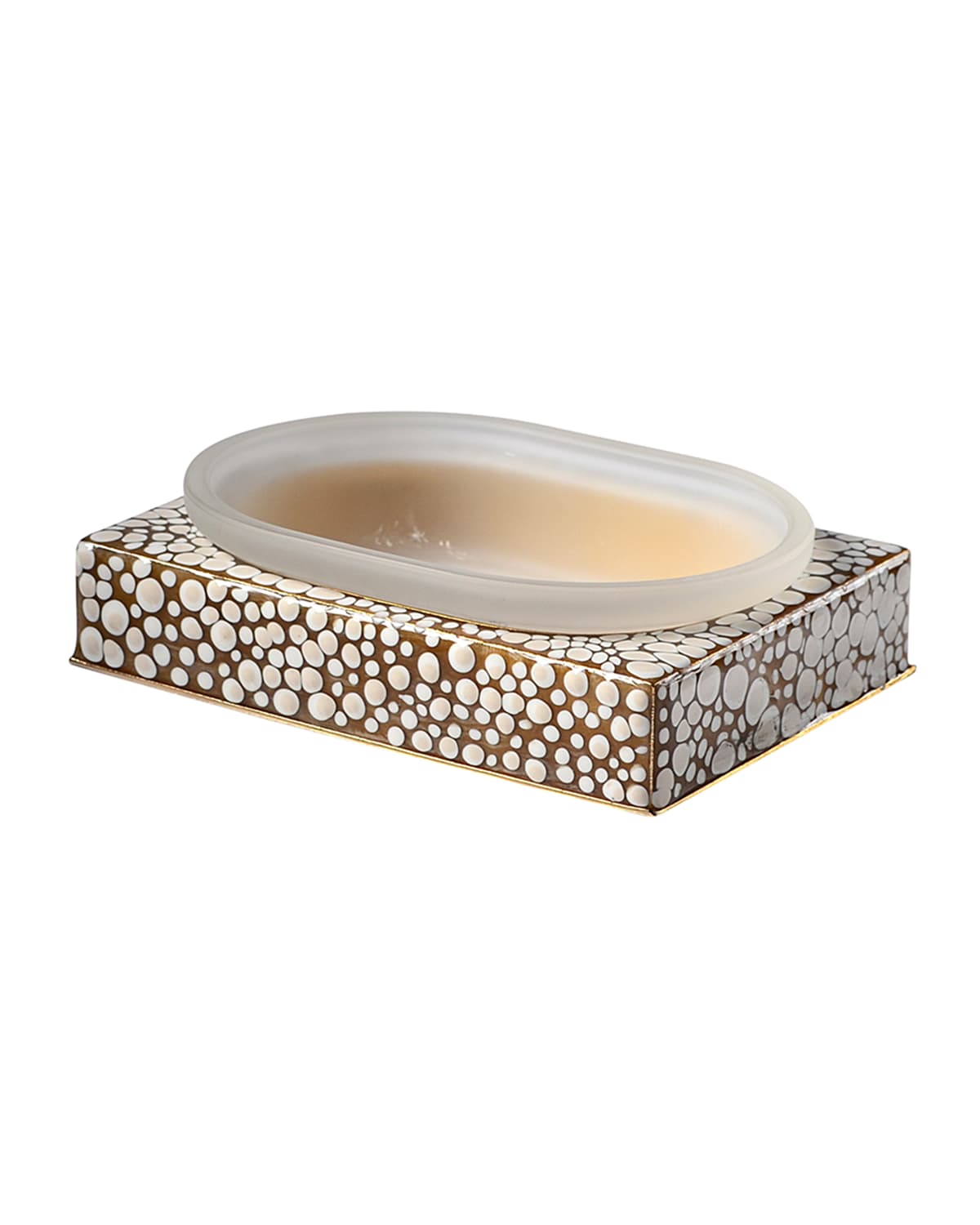 Mike & Ally Prosecco Square Soap Dish In Gold