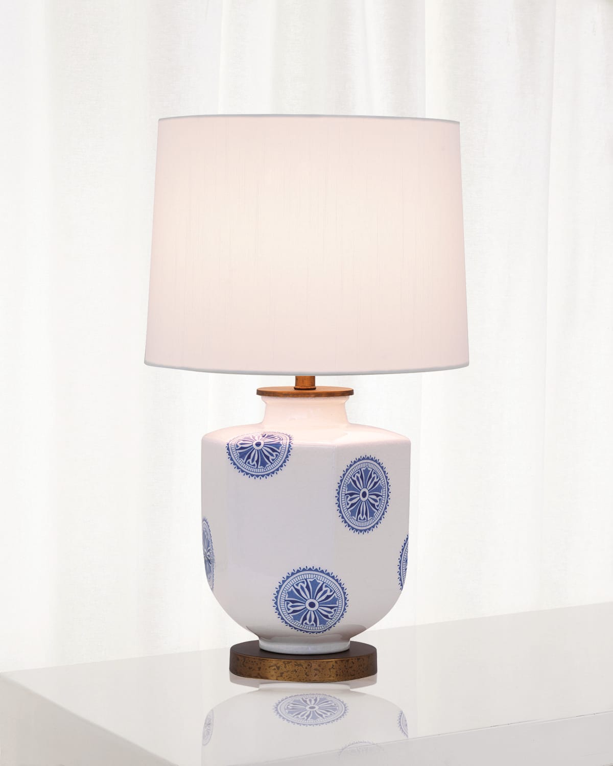 Shop Port 68 Temba Table Lamp, Blue/white