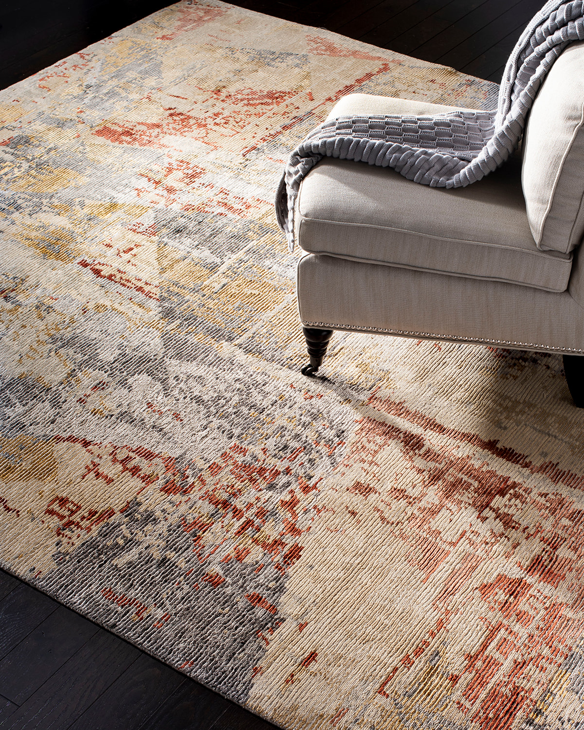 Safavieh Bronny Hand-knotted Rug, 6' X 9' In Beige/rust