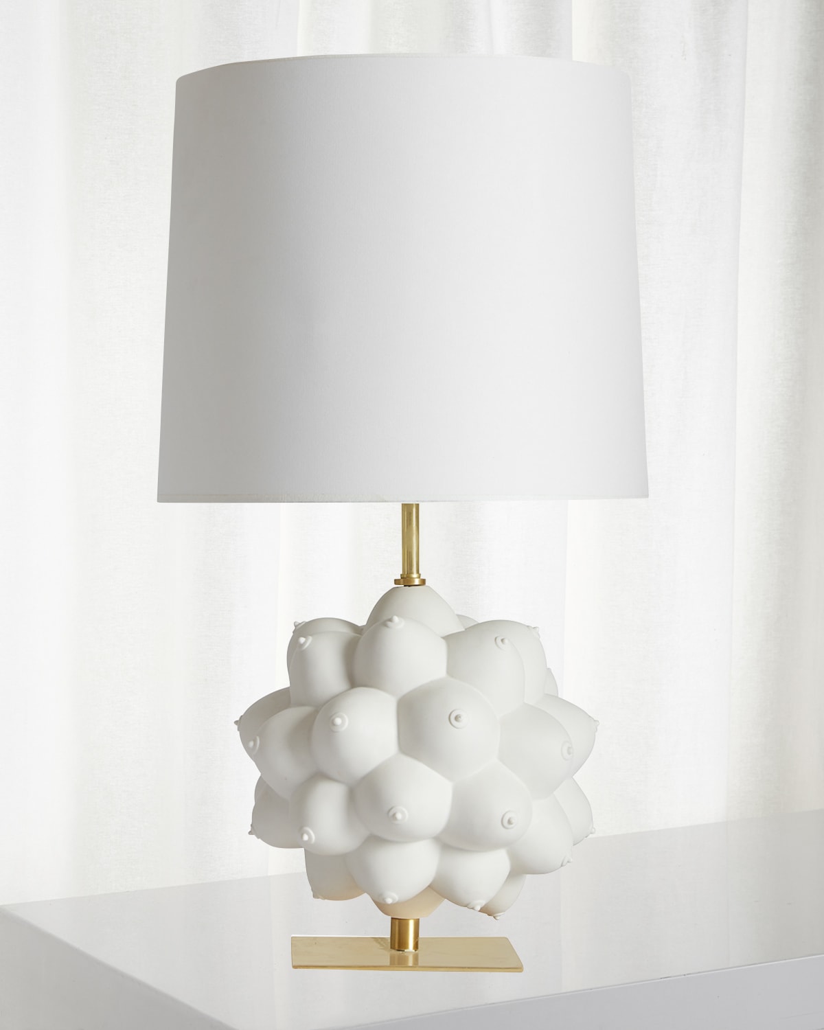 Shop Jonathan Adler Georgia Orb Table Lamp In White