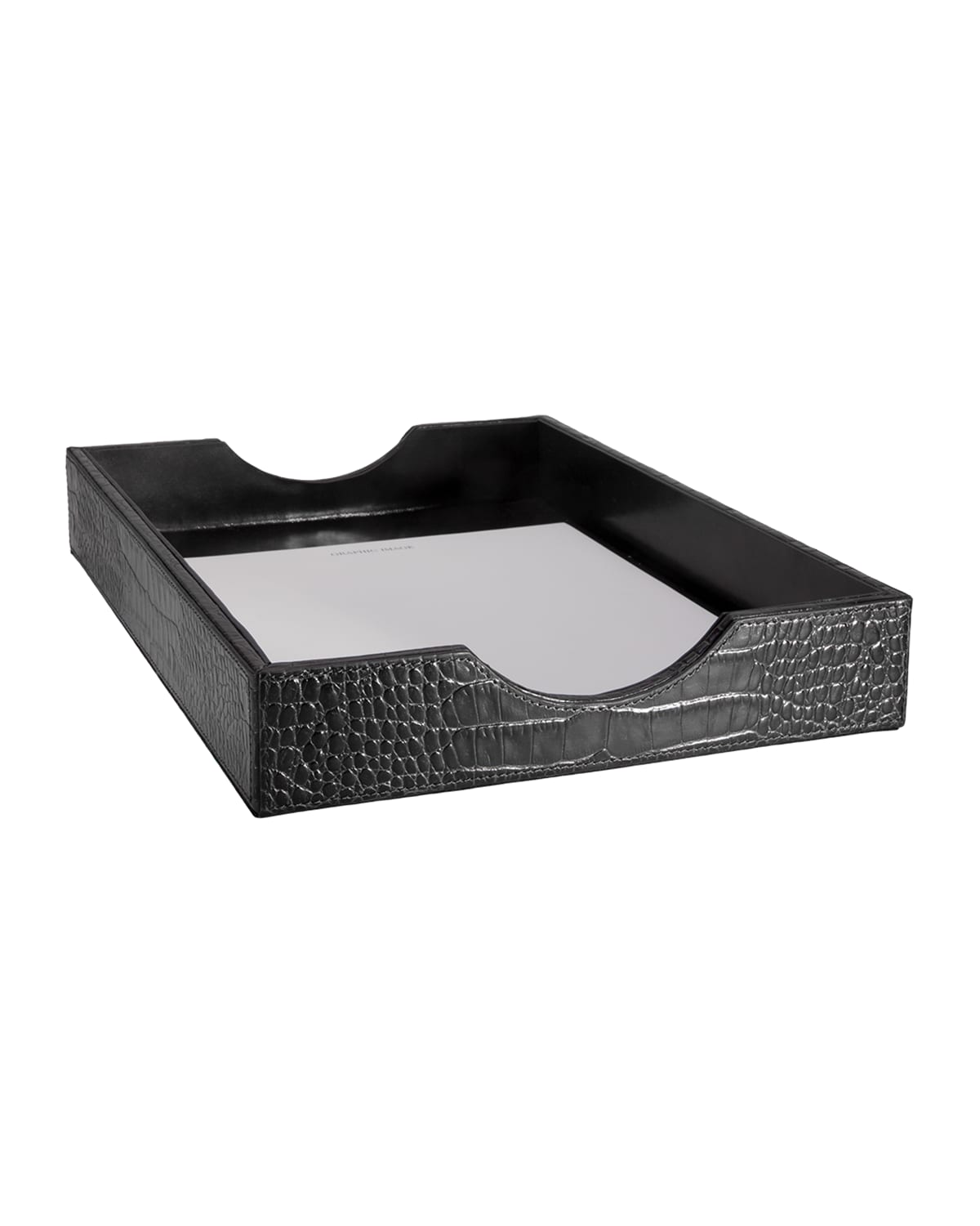 Shop Graphic Image Letter Tray In Black
