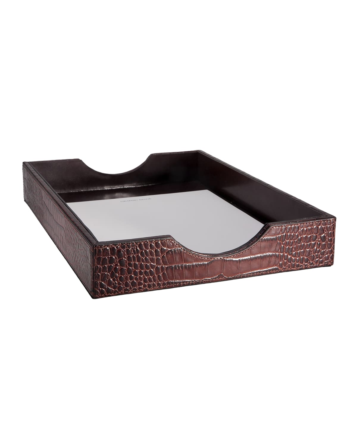 Shop Graphic Image Letter Tray In Brown