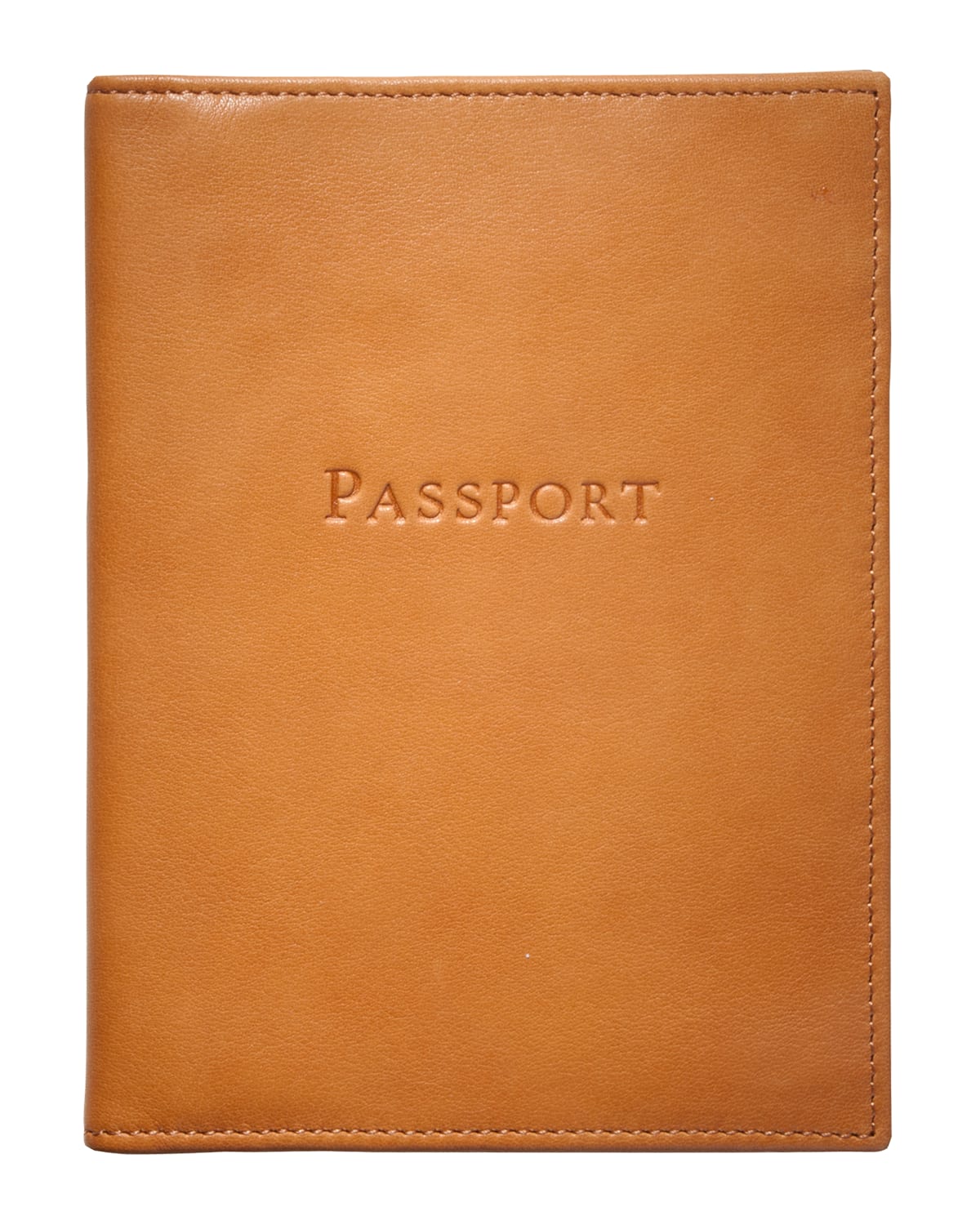 Graphic Image Passport Cover In British Tan
