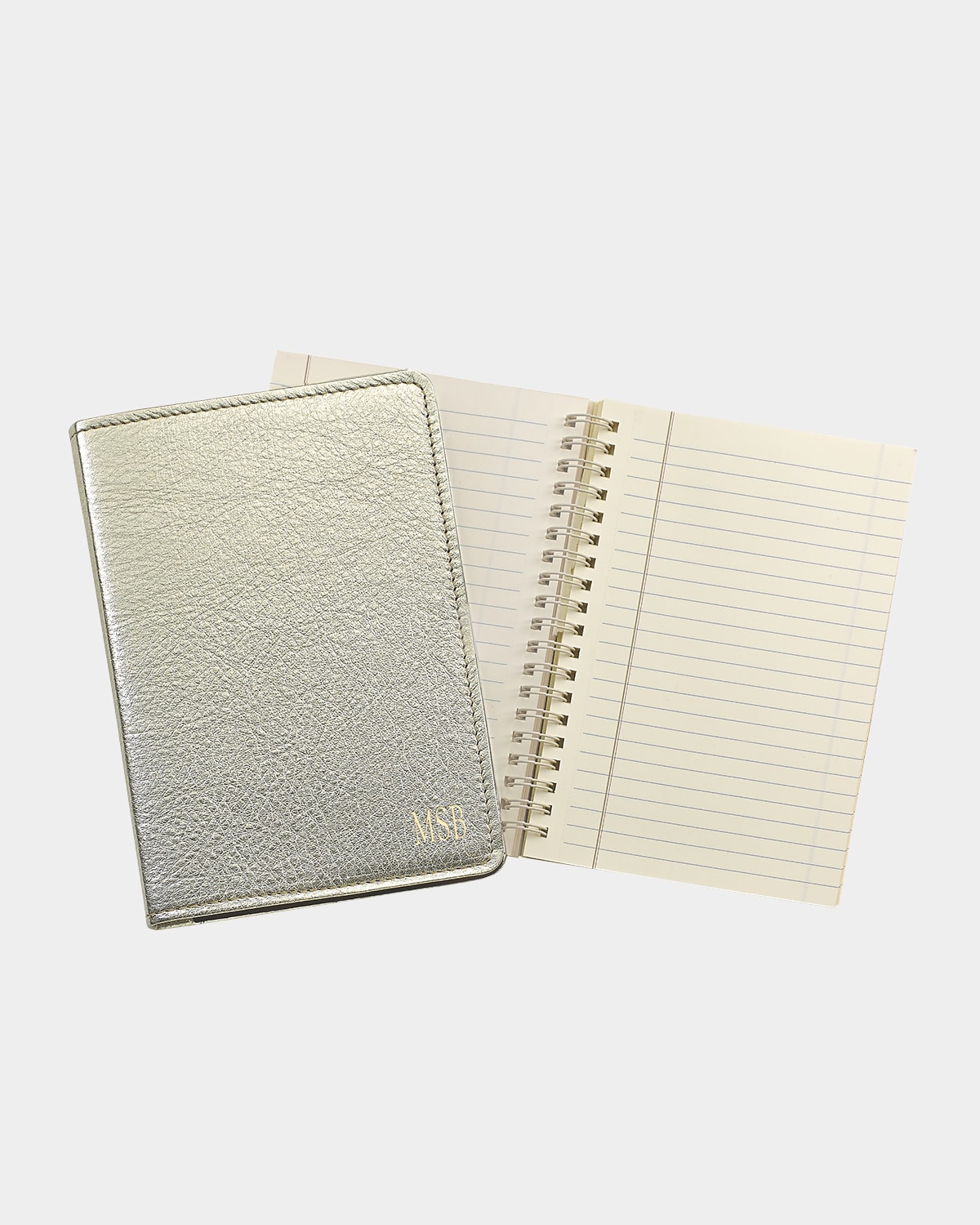 Graphic Image 7" Wire-o Notebook In Whitegold