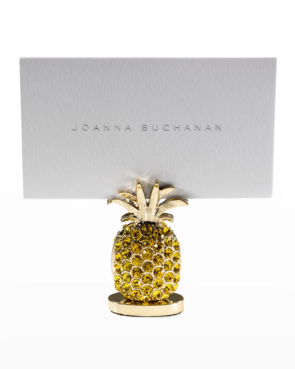 Joanna Buchanan Pineapple Place Card Holders, Set Of 2 In Yellow