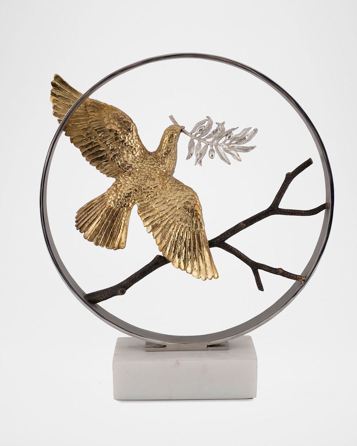 Michael Aram Dove 14" Moon Gate Sculpture