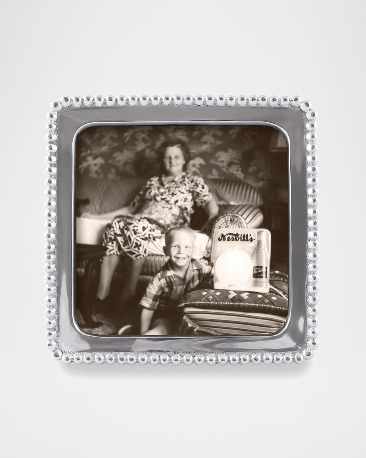 Mariposa Beaded Picture Frame, 5"sq.