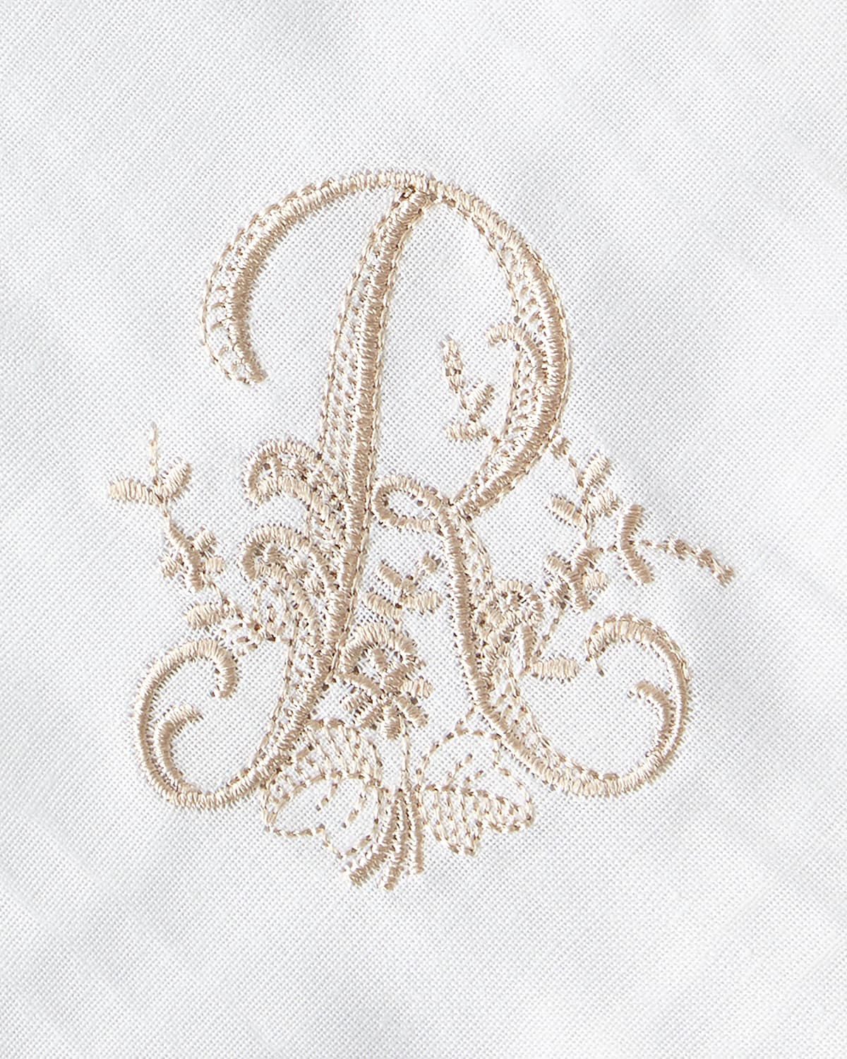 Shop Boutross Imports Initial Monogrammed Dinner Napkins, Set Of 4 In Initial R
