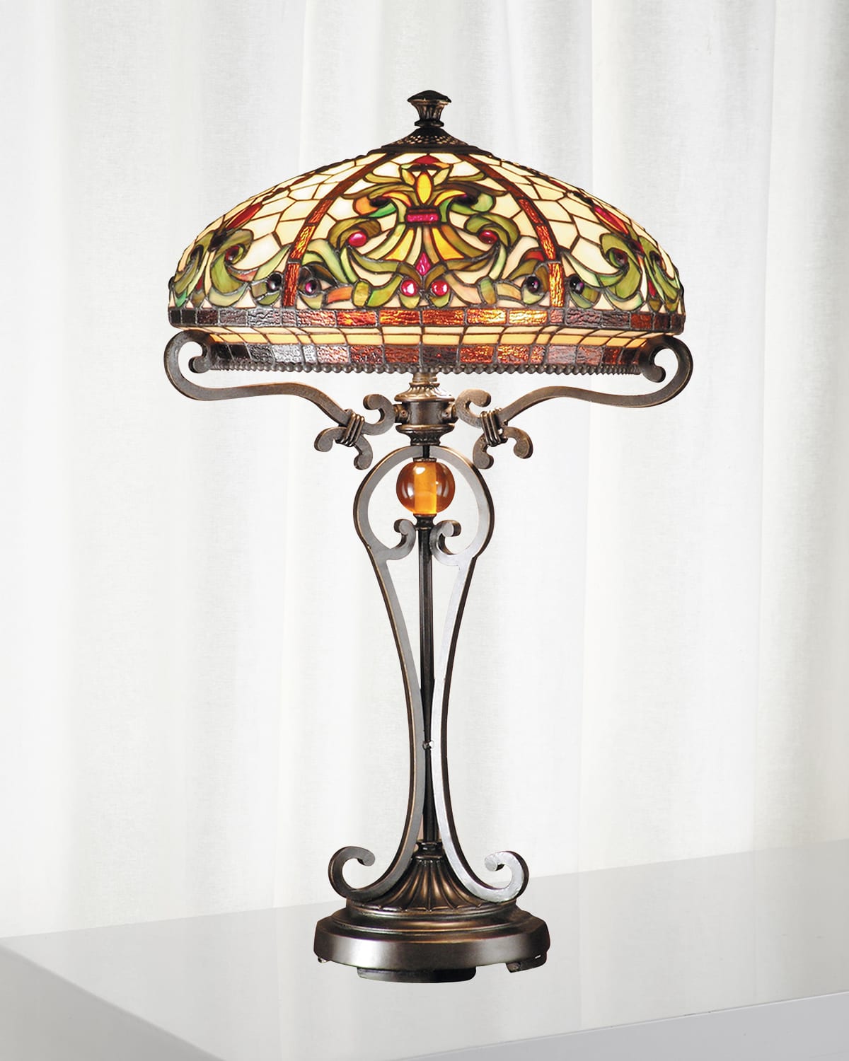 Shop Dale Tiffany Boehme Tiffany Table Lamp In Multi