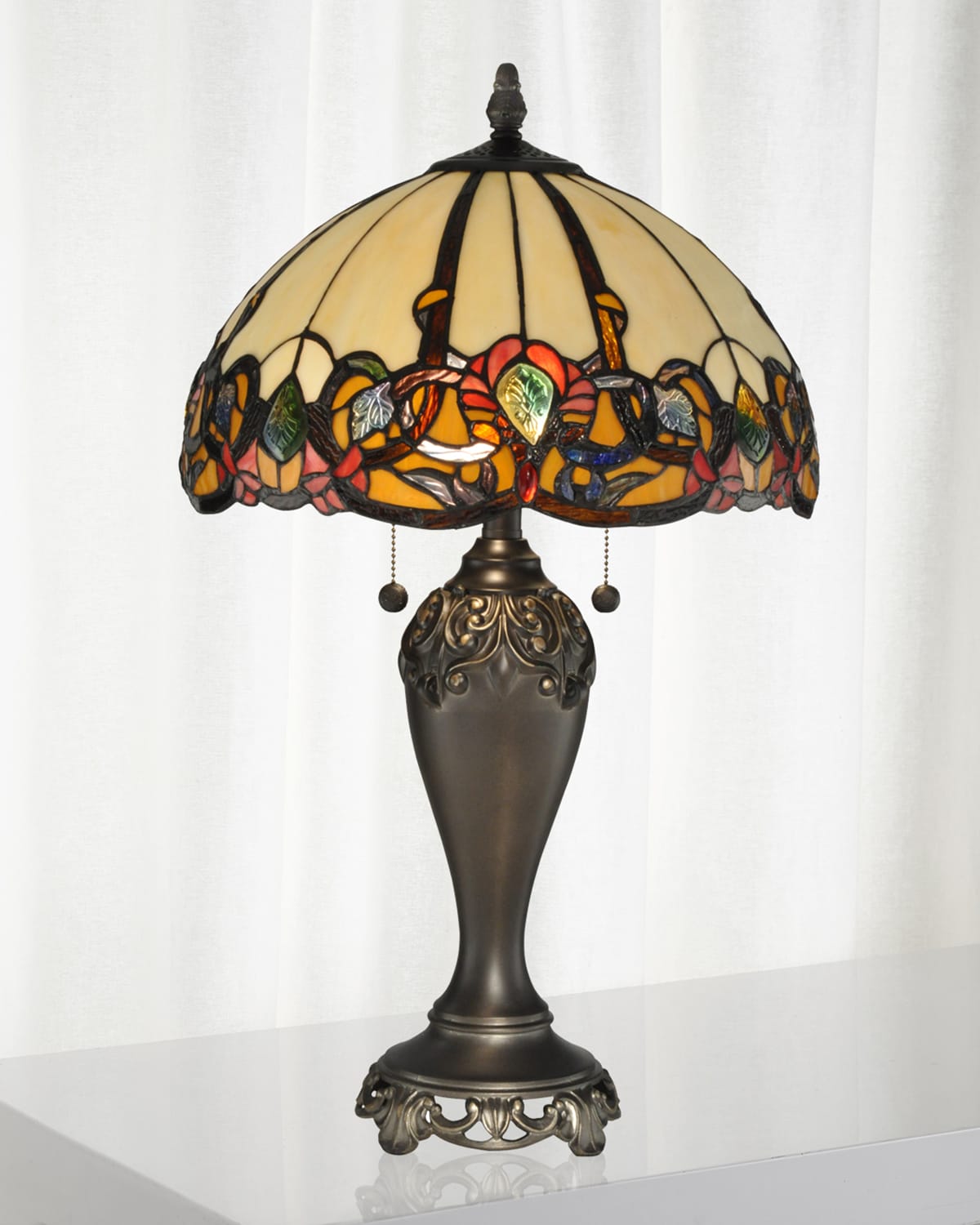 Shop Dale Tiffany Northlake Tiffany Table Lamp In Multi
