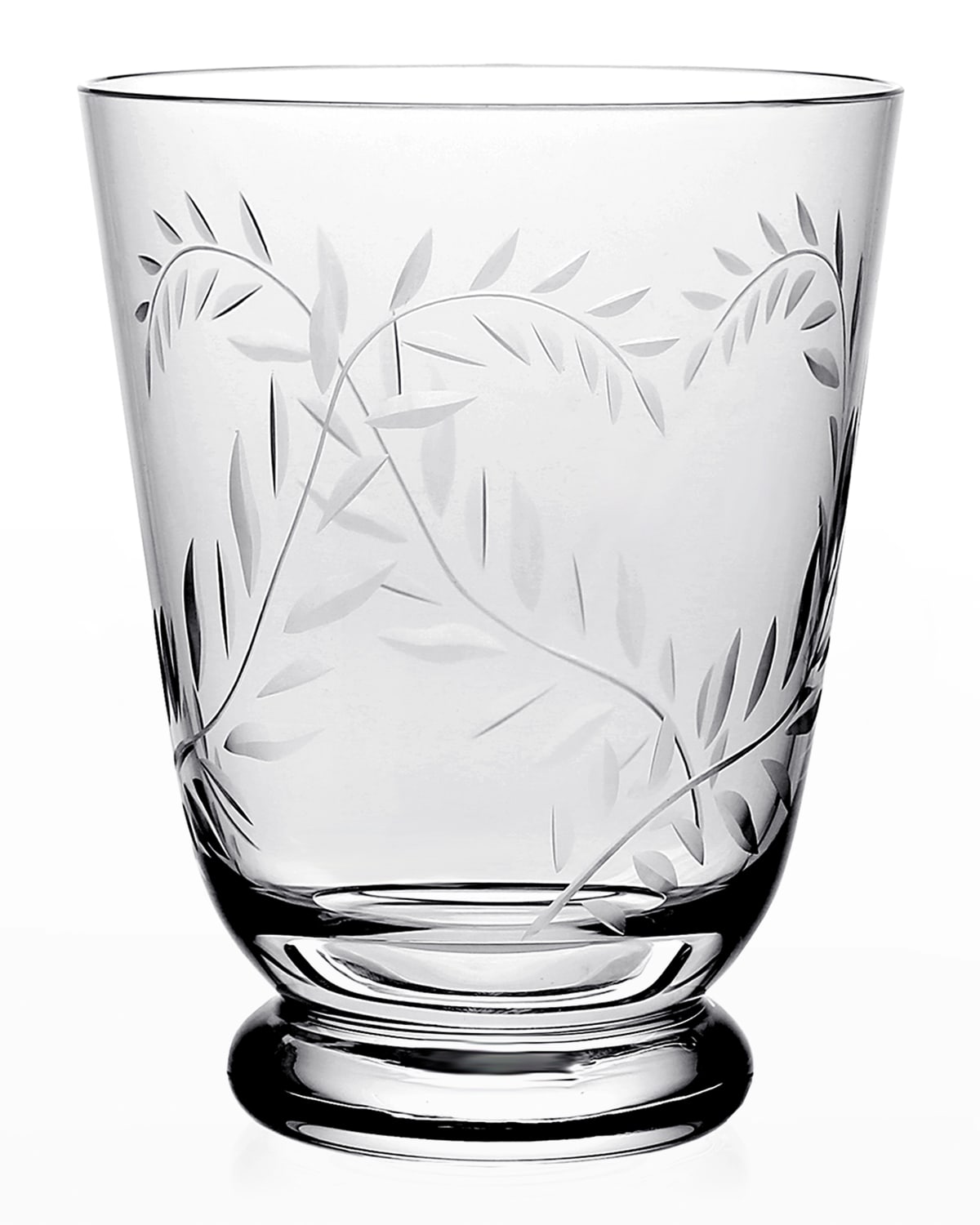 Shop William Yeoward Crystal Jasmine Footed Old-fashioned Tumbler In Clear