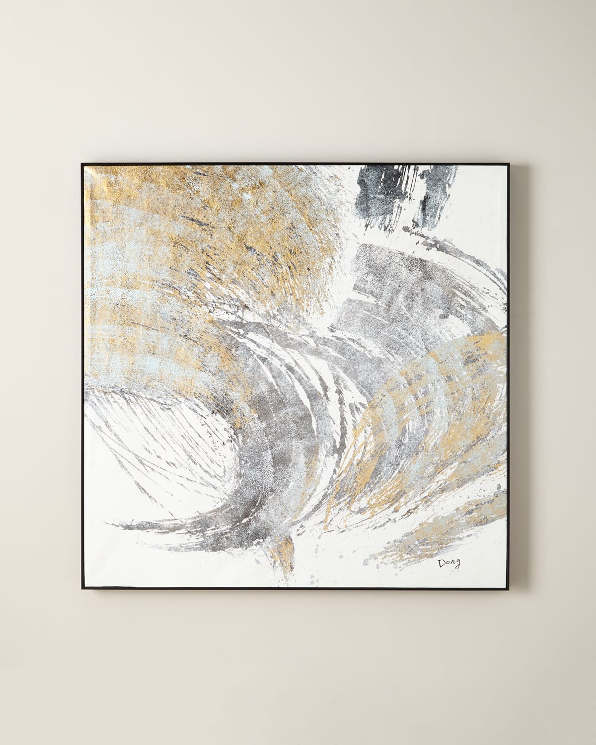Shop John-richard Collection Golden Wave Oil Painting By Dong In Multi