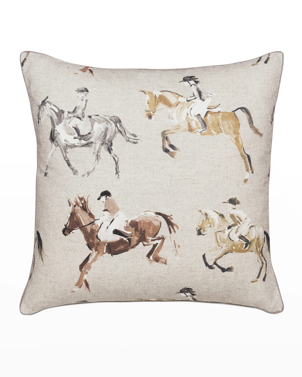 Shop Eastern Accents Jockey Equestrian Decorative Pillow In Multi