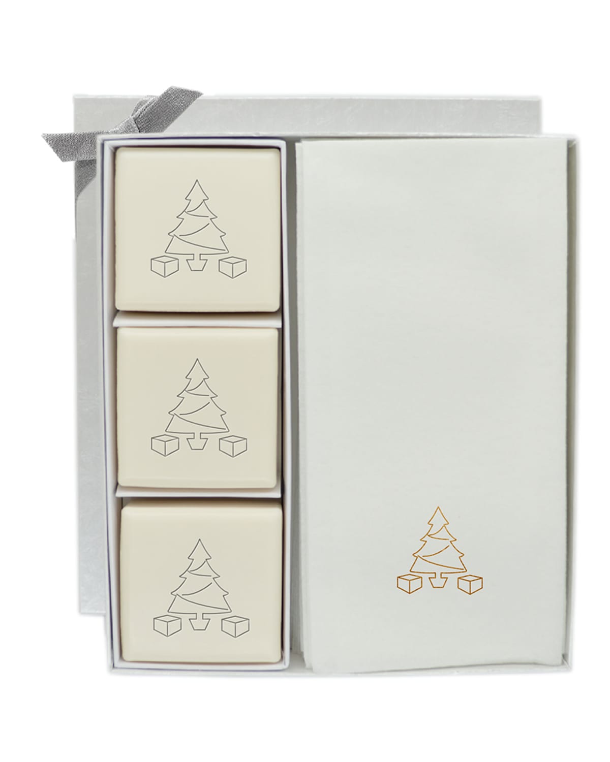 Carved Solutions Eco-luxury Christmas Tree Courtesy Gift Set In Gold