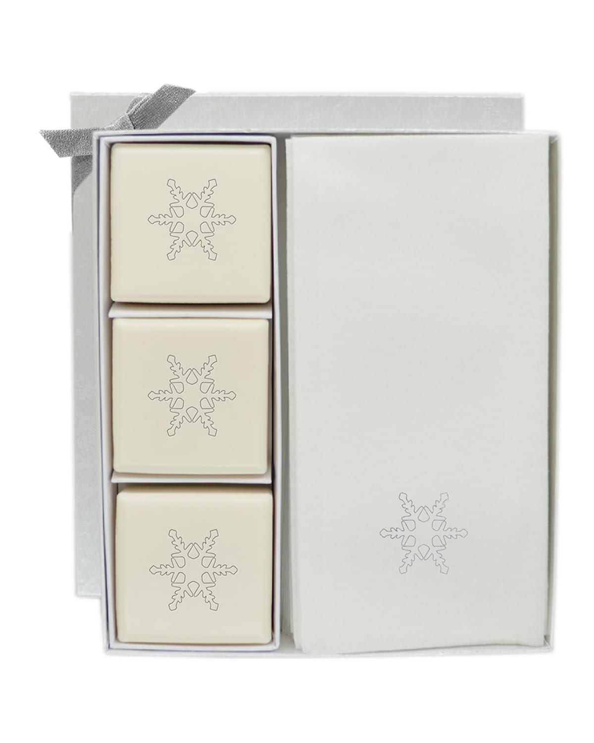 Carved Solutions Eco-luxury Snowflake Courtesy Gift Set In Silver