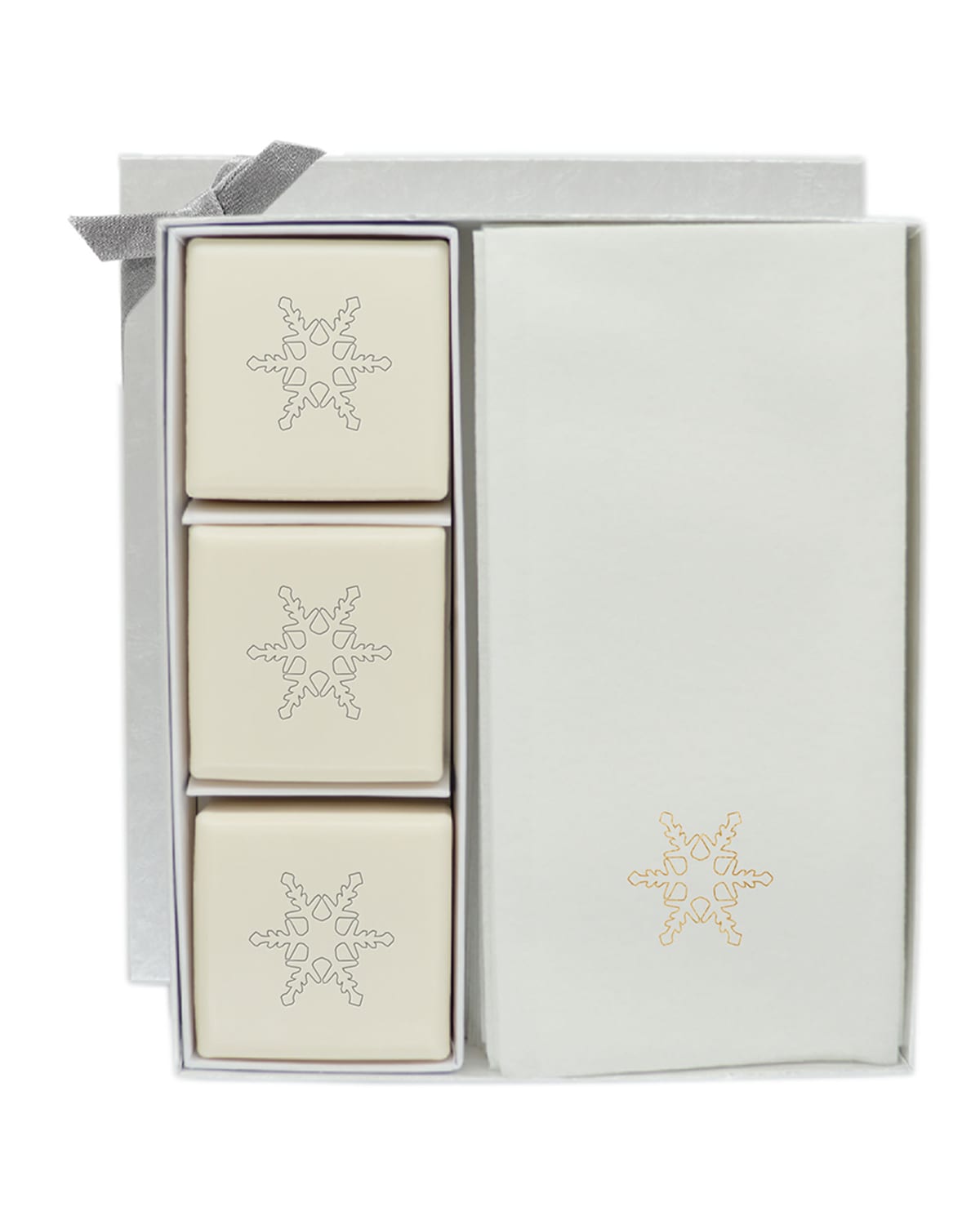 Carved Solutions Eco-luxury Snowflake Courtesy Gift Set In Gold