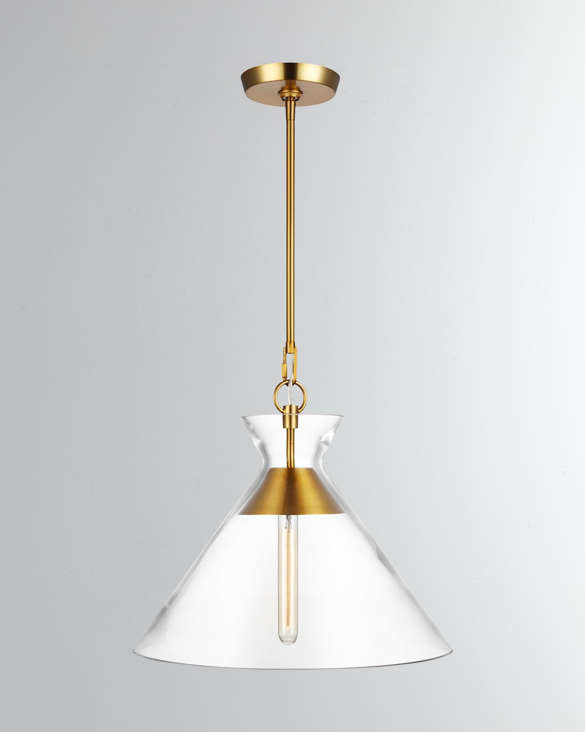 Shop Visual Comfort Studio 1 - Light Pendant Atlantic By Chapman & Myers In Burnished Brass