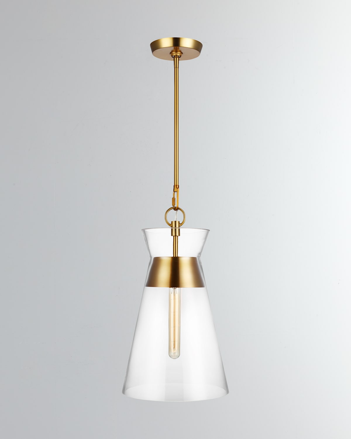 Shop Visual Comfort Studio 1 - Light Pendant Atlantic By Chapman & Myers In Burnished Brass