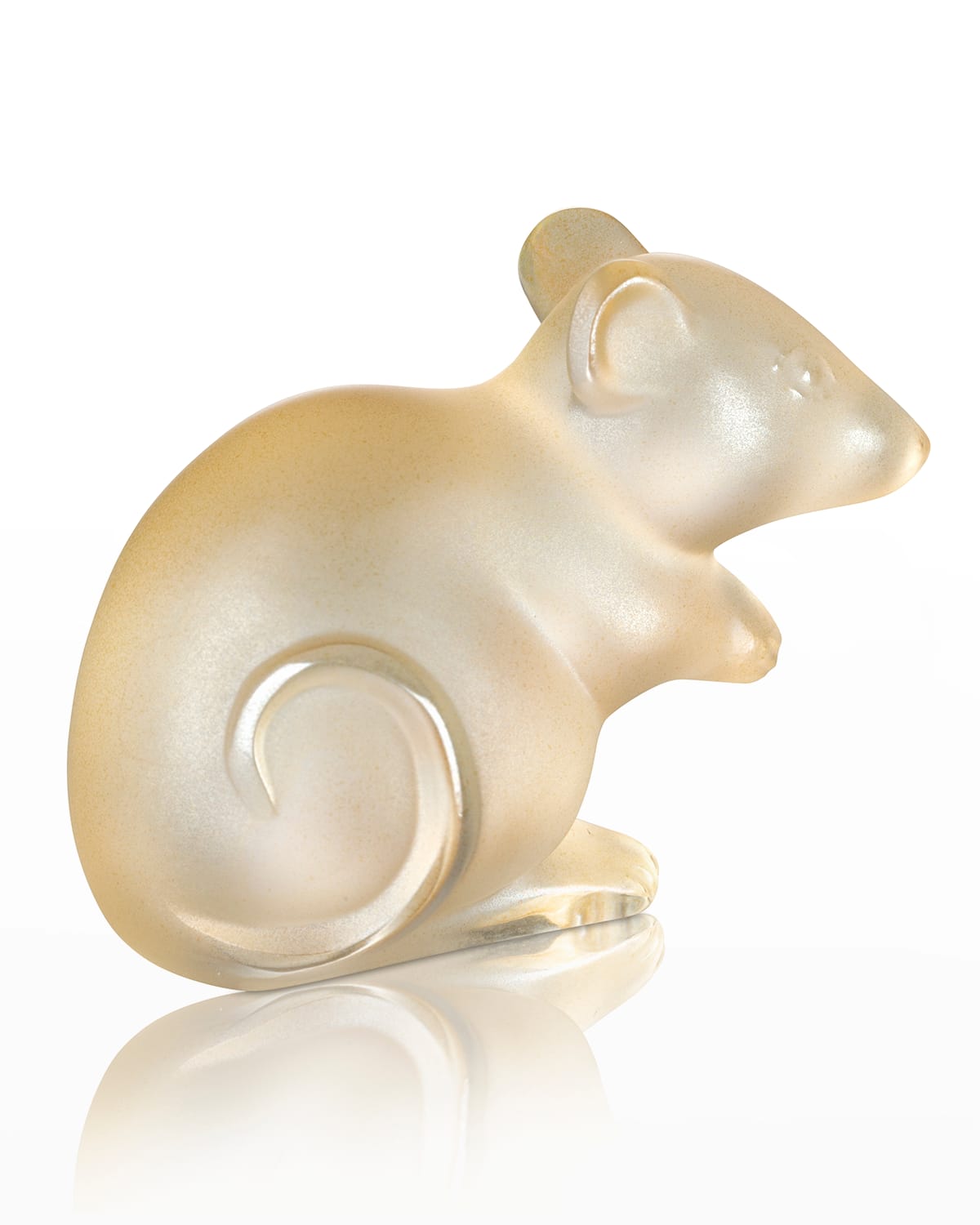 Shop Lalique Gold Luster Mouse Figurine