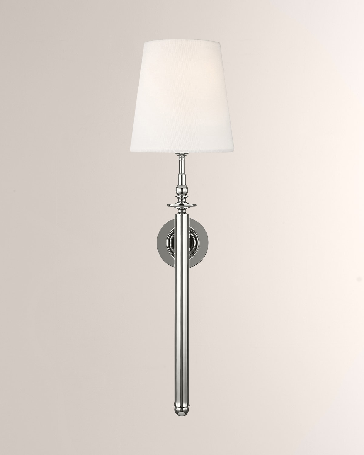 Shop Visual Comfort Studio 1 - Light Wall Sconce Capri By Thomas O'brien In Polished Nickel