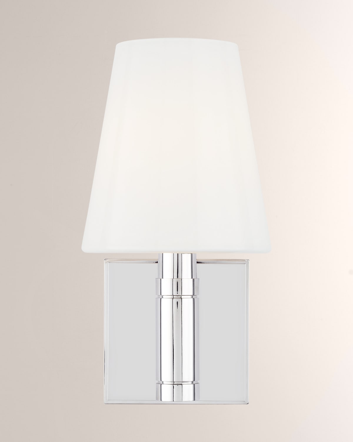 Shop Visual Comfort Studio 1 - Light Wall Sconce Beckham Classic By Thomas O'brien In Polished Nickel