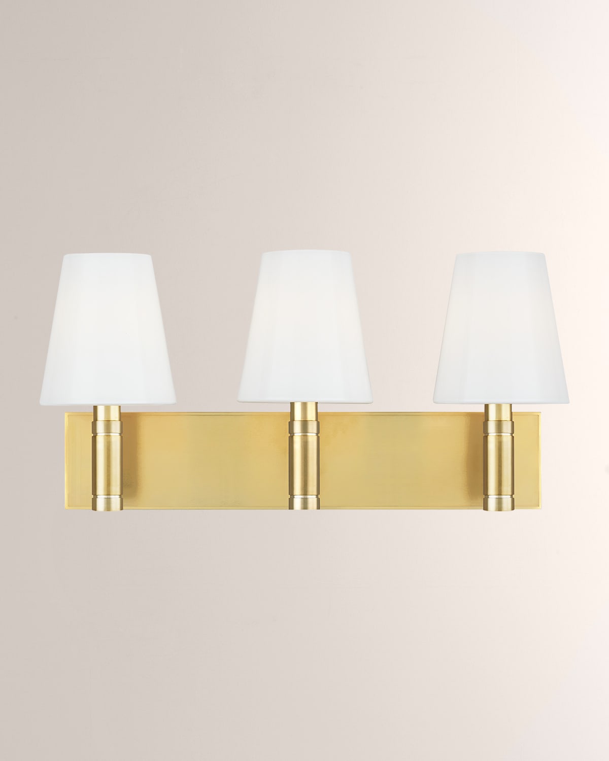 Visual Comfort Studio 3 - Light Vanity Beckham Classic By Thomas O'brien In Burnished Brass
