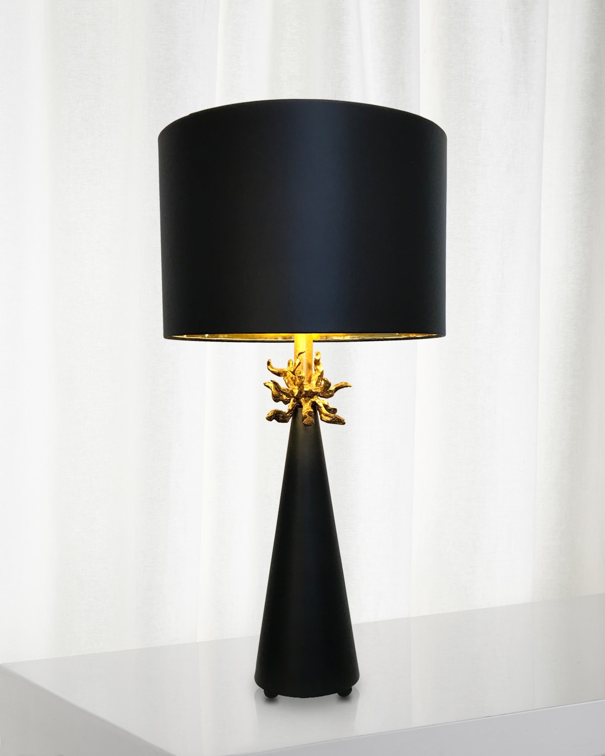Lucas + Mckearn Neo Buffet Table Lamp In Gold White