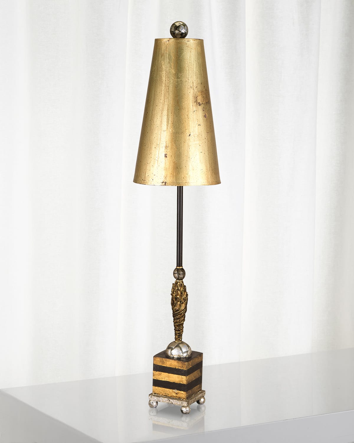 Shop Lucas + Mckearn Noma Luxe Table Lamp In Black And Gold